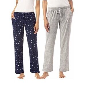 Lucky Brand Pajama Pants M Pack of Two(2) Plaid & Navy Star